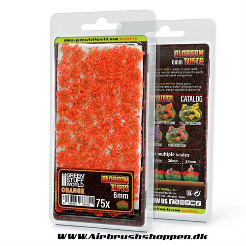 Blossom Tufts - 6mm - Orange Flowers GSW